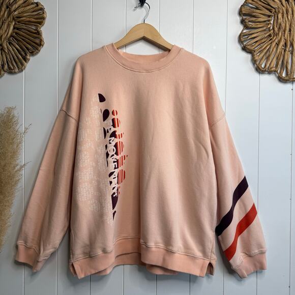 Free People sweatshirt all star buti logo pullover Medium - Picture 2 of 8